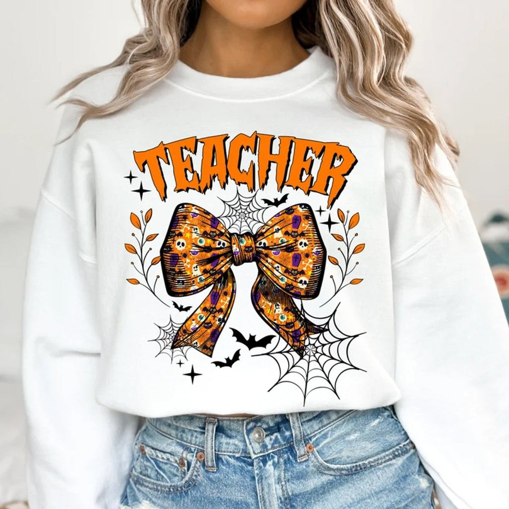 Premium Halloween 2025 Teacher T-Shirt - dcprintify