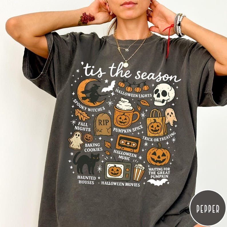 Premium Vintage Halloween T-Shirt - dcprintify